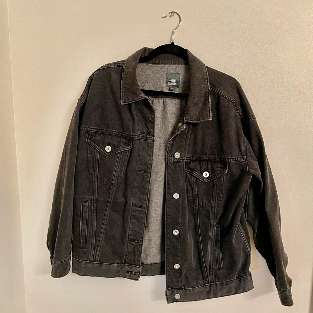 Wild Fable Black Denim Jacket Size Medium